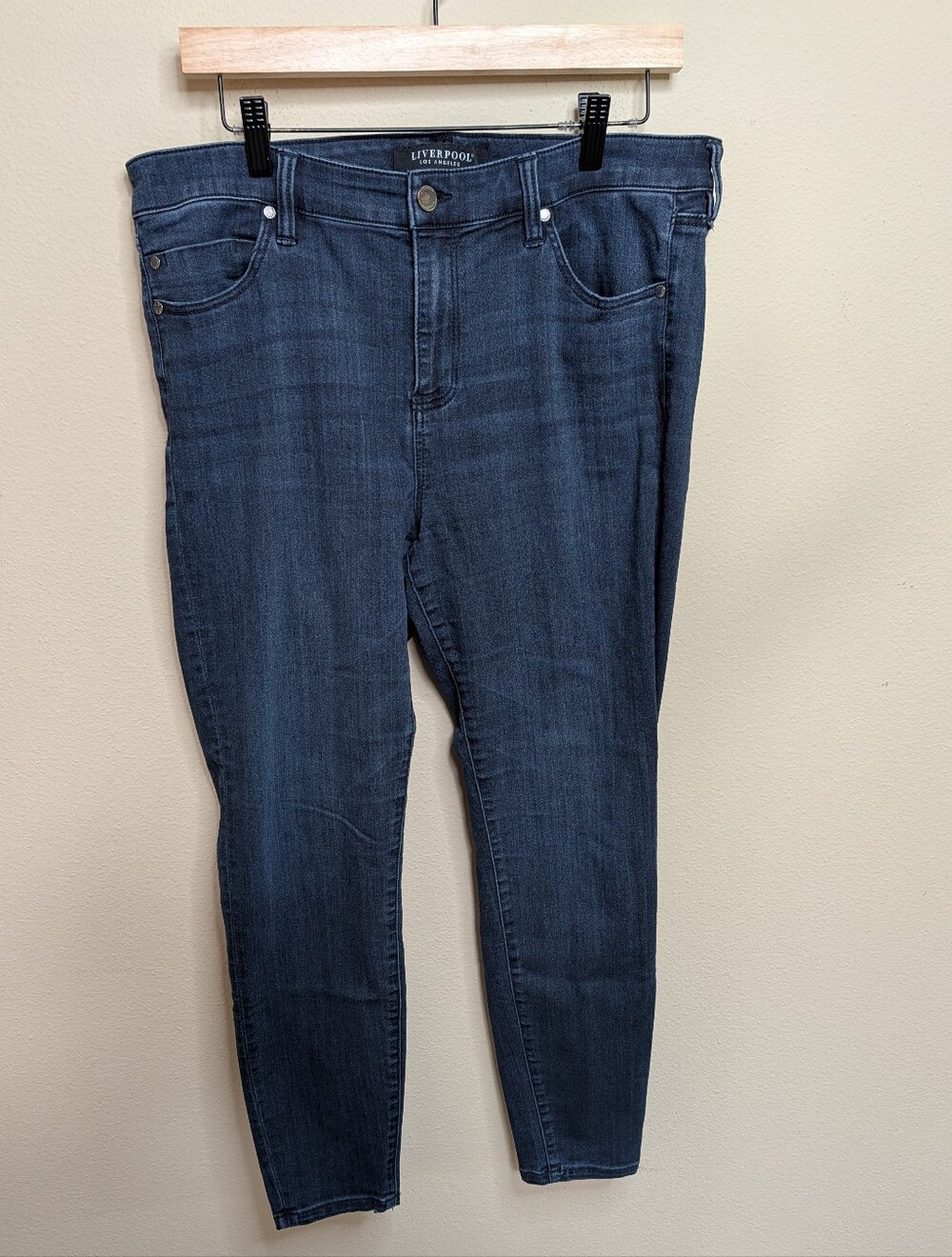 Liverpool Los Angeles Ankle Skinny Jeans Size 14/32 Dark Wash‎